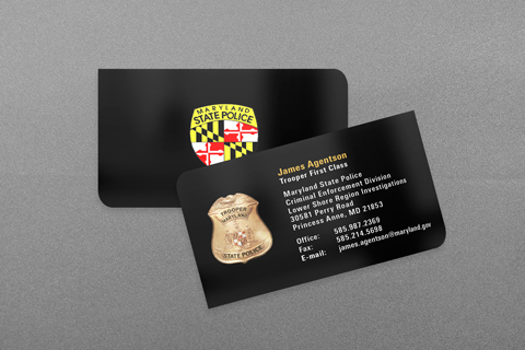 Maryland State Police Business Card