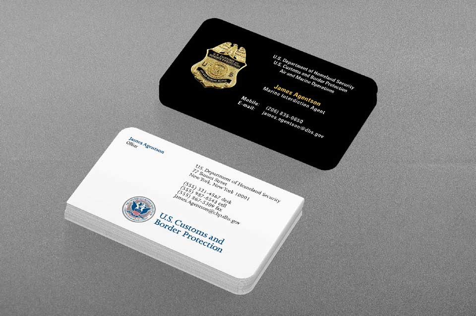 DHS CBP Business Card